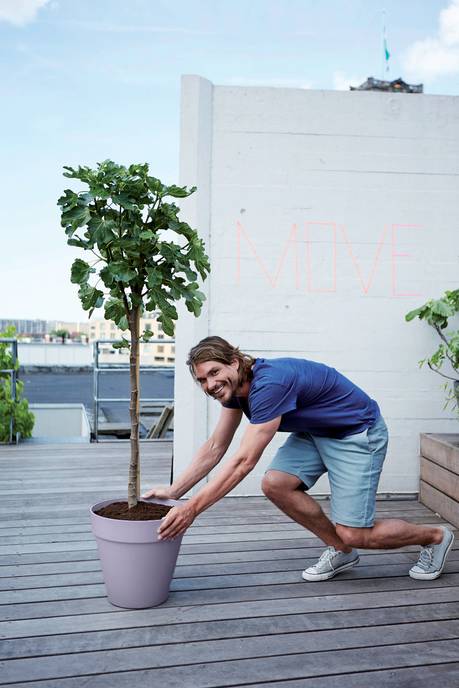 loft urban rond wielen 50cm lavendel lila